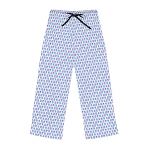 Mahjong Pattern Pajama Pants | Colorful Tiles on Relaxed Fit Sleepwear | Great Gift for Mahjong Players