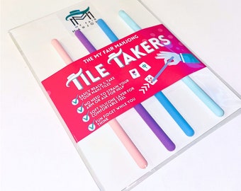 Mahjong Tile Takers (Set of 4) | Fun, Unique Tool to Help Reach Mahjongg Tiles | Great Novelty Gift.