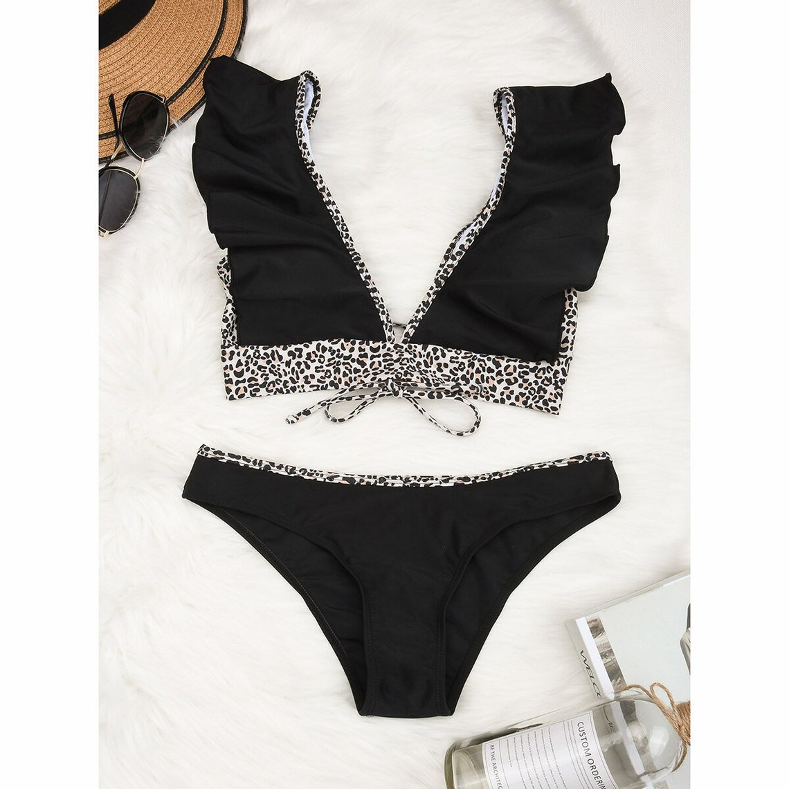 Bikinis fruncidos Push Up Bikini Set Micro Trajes de Baño Etsy
