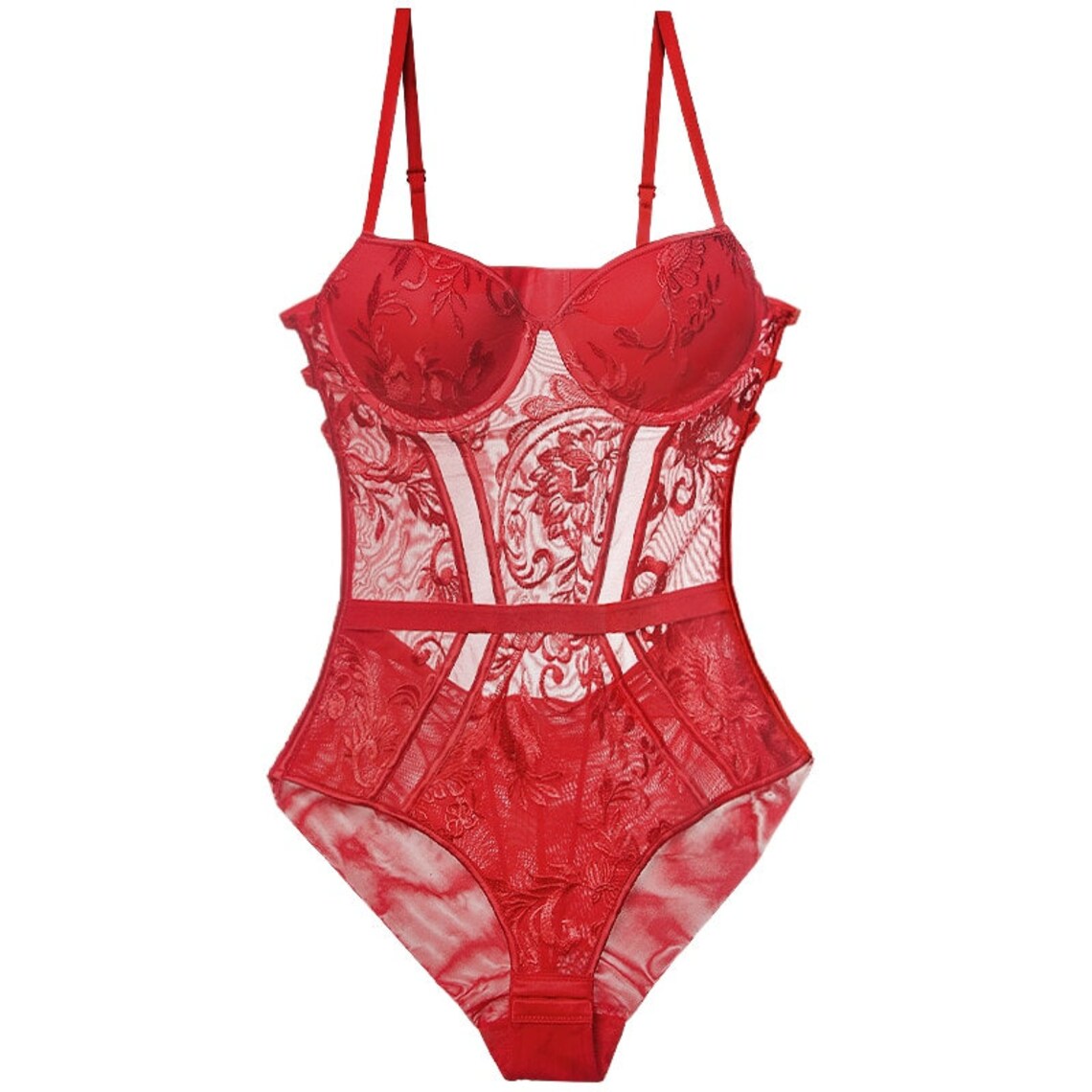 Body Women's Sexy Lingerie Bodysuit Push Up Padded Cup Etsy