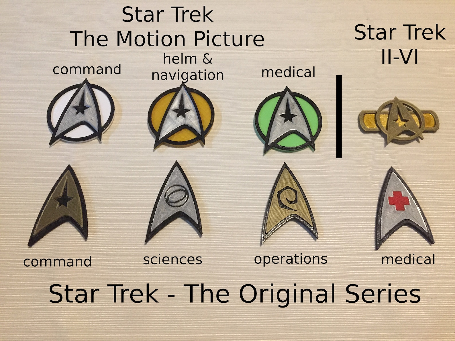 star trek badge meaning