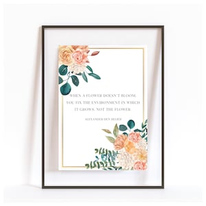 ABA | Applied Behavior Analysis Printable -When a Flower Doesn&#39;t Bloom - Alexander Den Heijer | Instant Download