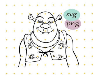 Shrek Svg File Etsy