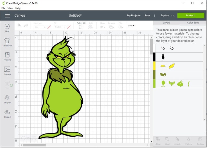 LAYERED Svg Cut File Grinch face svg grinch santa svg Easy ...