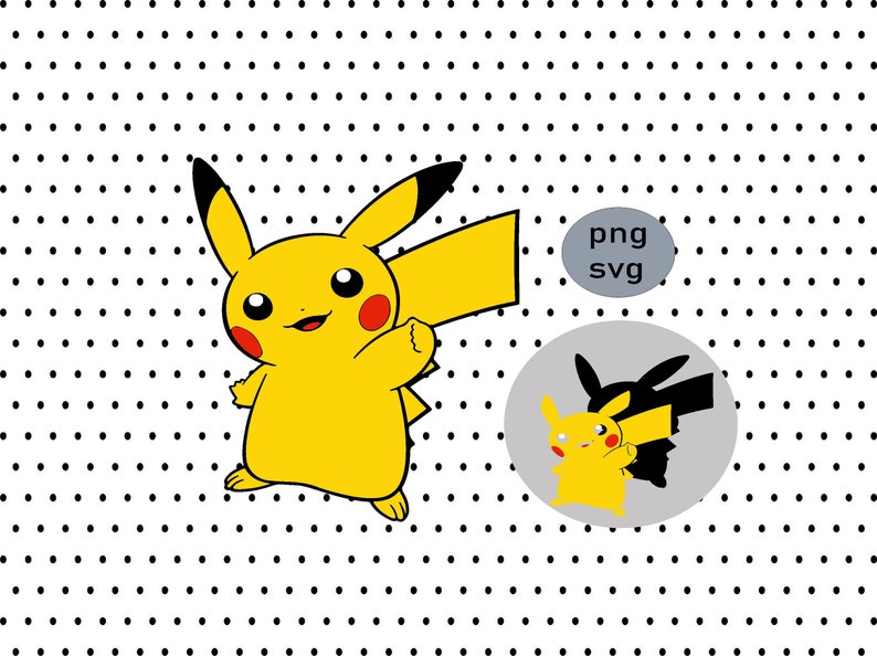 Download LAYERED Svg Cut File Pikachu svg Pikachu logo svg | Etsy