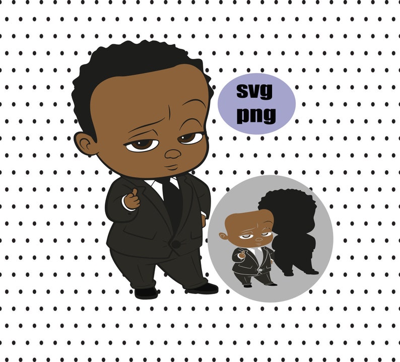LAYERED Svg Cut File african boss baby boy png black boss | Etsy
