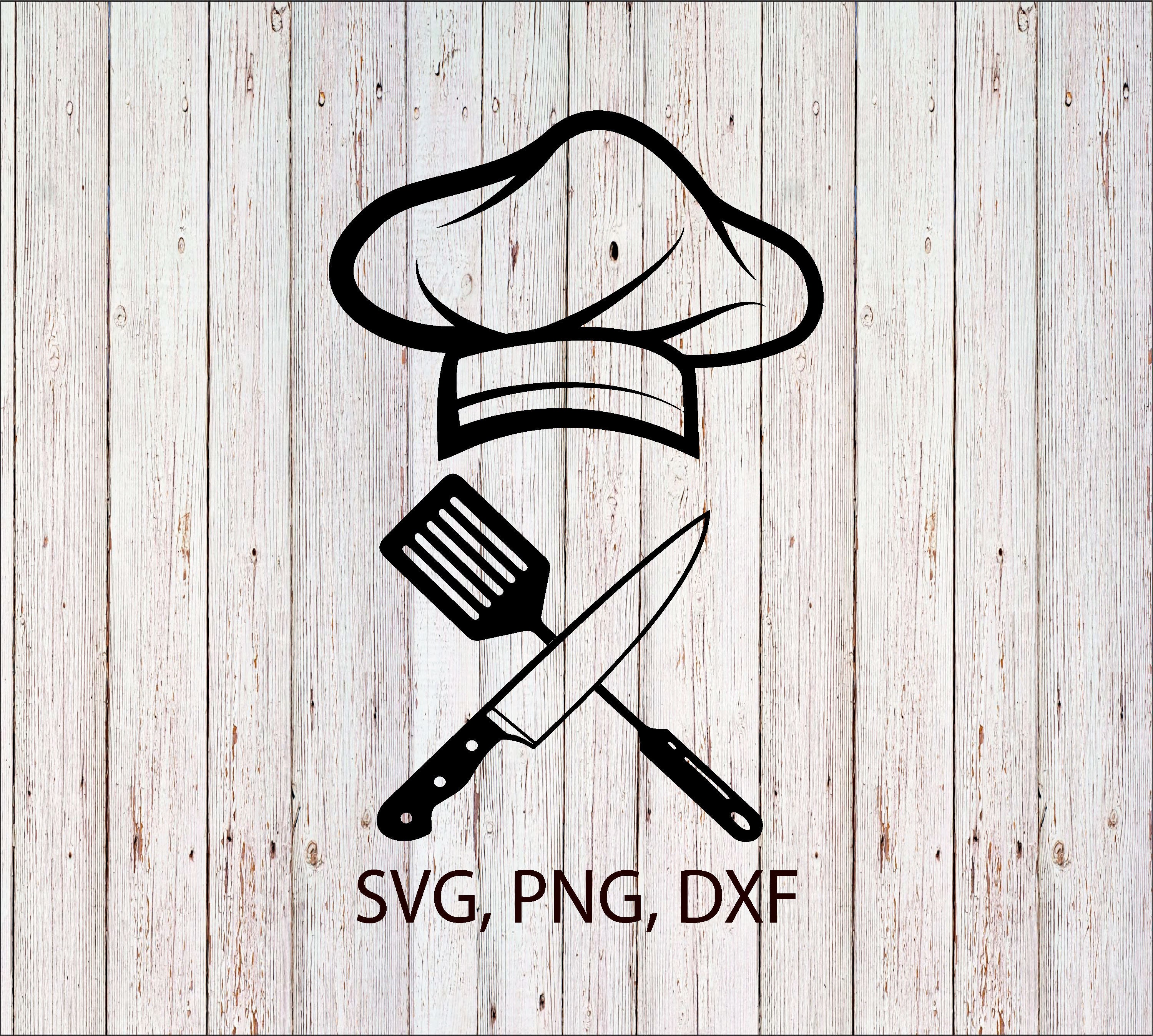 Chef Hat svg Chef logo svg Kitchen Knive Chef Knife SVG Etsy