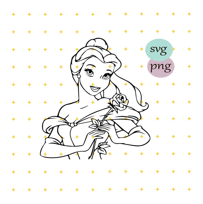 Free Free 205 Disney Belle Svg SVG PNG EPS DXF File