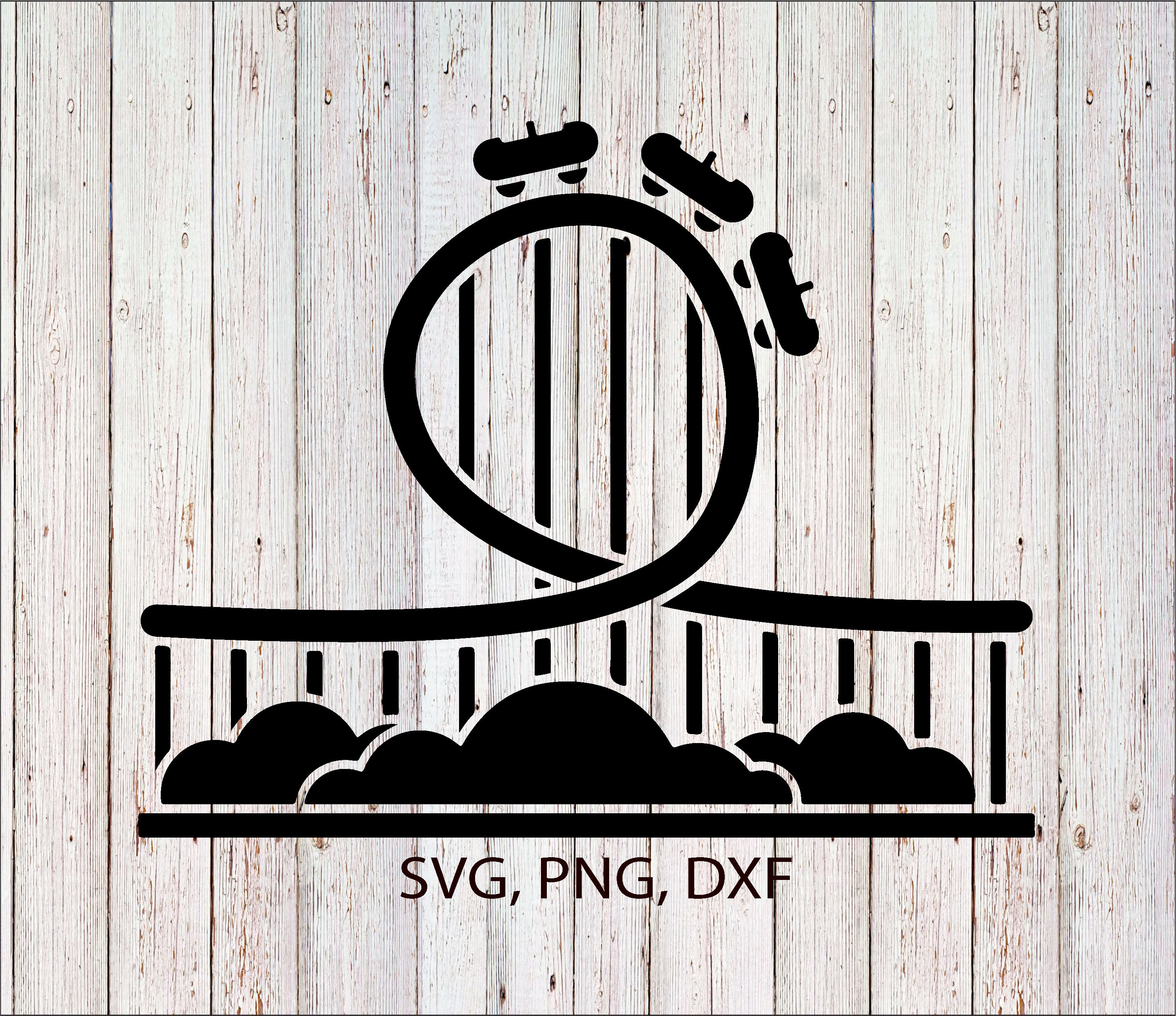 Roller Coaster SVG Roller Coaster Clipart Files for Cricut Etsy