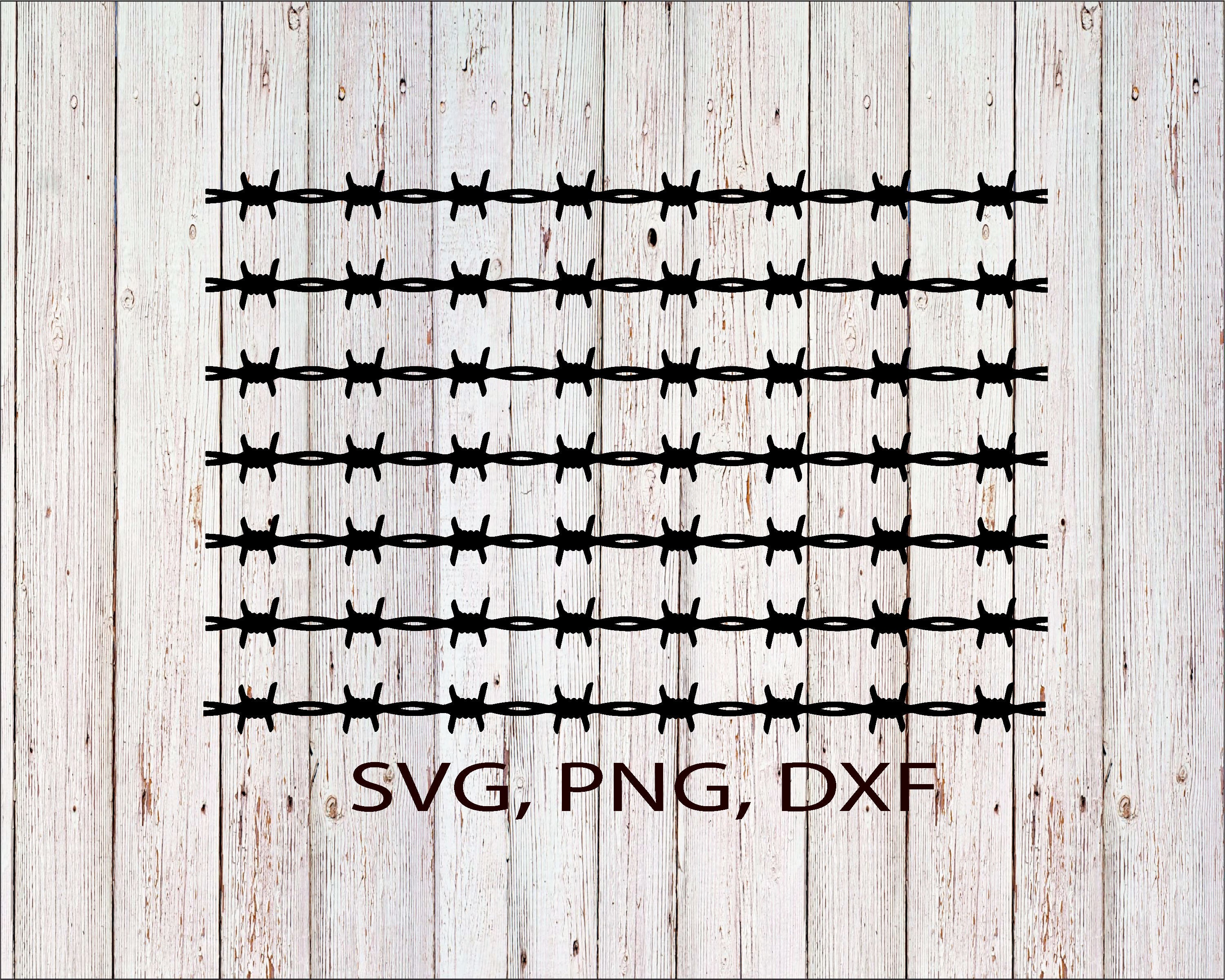 Barb wire background. Cut files for Cricut. Clip Art Etsy