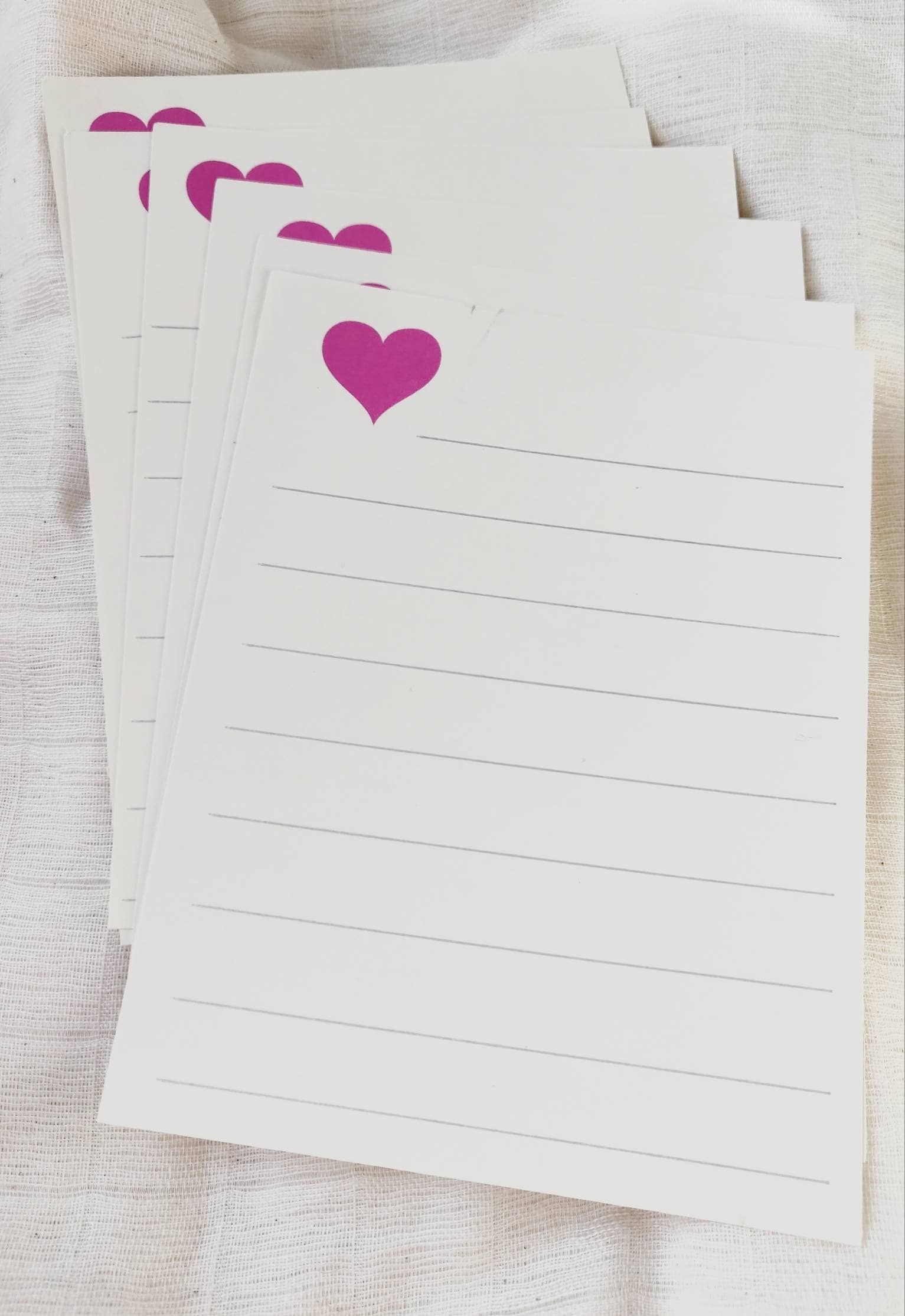 Cute Letter Writing Stationary Set, Stationary Set With Notecards