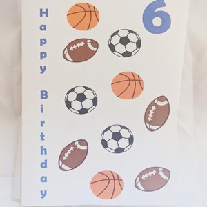 Conjunto de 2 cartões de design colorido para uma criança de seis anos, cartão de aniversário para ele/ela, cartão de 6 anos para menino/menina, cartão de aniversário para filha/filho