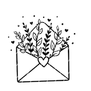 Plotterdatei "Blumenpost" Svg Dxf Png