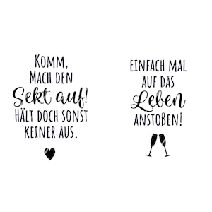 Plotterdatei Sprüche "Sektlaune" Svg Png Dxf