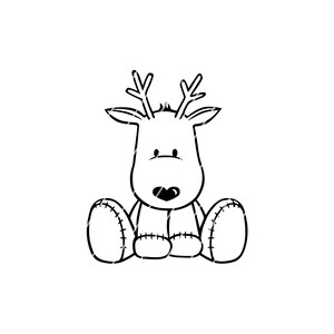 Plotterdatei "Rentier Paul" Weihnachten/Winter Svg Dxf Png