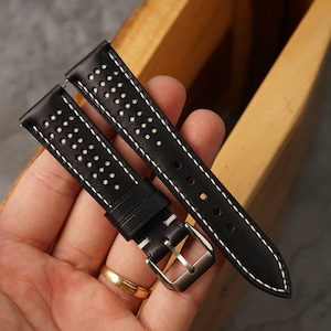 オメガ純正 19mm レザーストラップ ステンレス フォールディングクラスプ オメガ純正 19mm レザーストラップ ステンレス フォールディング