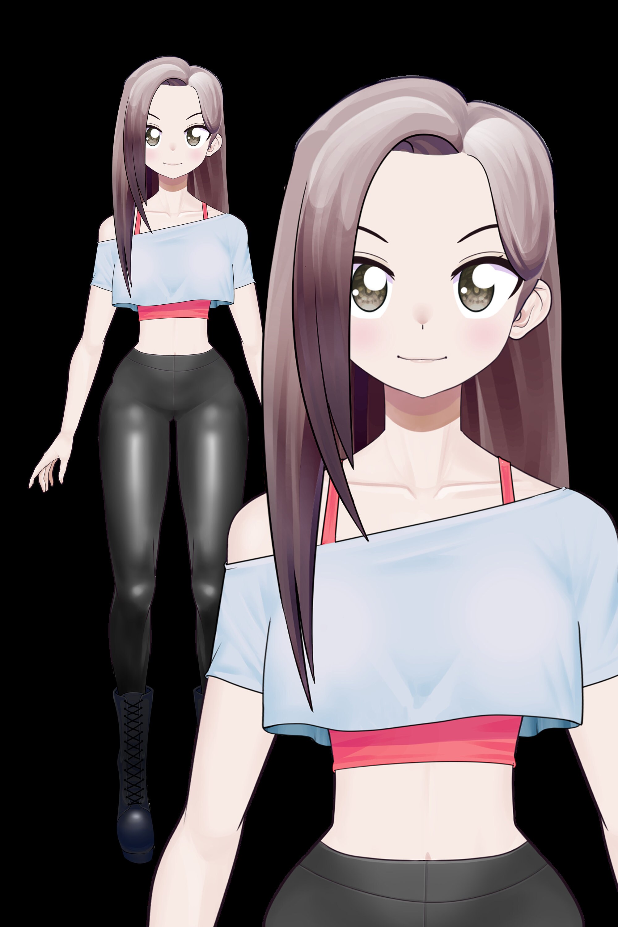 Female Vtube Base Model A Fully Rigged and Ready for Streaming Etsy