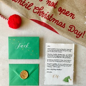 Personalised Letter From Elf: Handmade Calligraphy, North Pole Wax Seal image 5