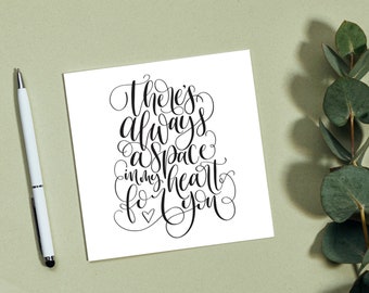 Biffy Clyro Space Lyrics Card | Anniversary, Valentine's Day