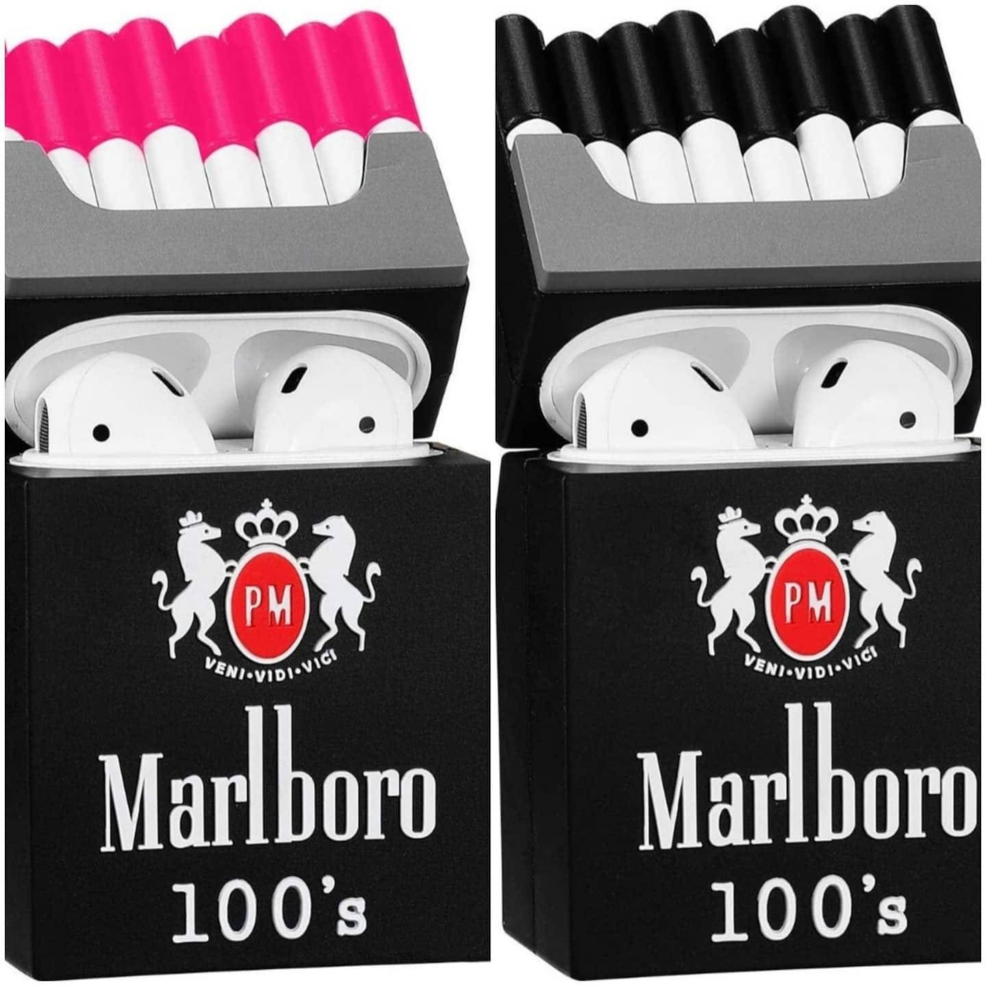 Lindo Marlboro Cigarette Airpod 1/2 protector caja de silicona Etsy