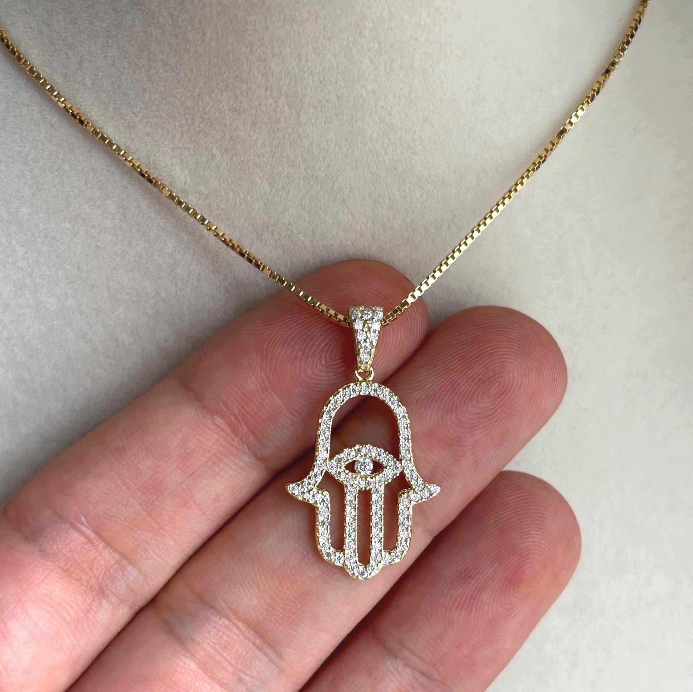Moissanite Hamsa