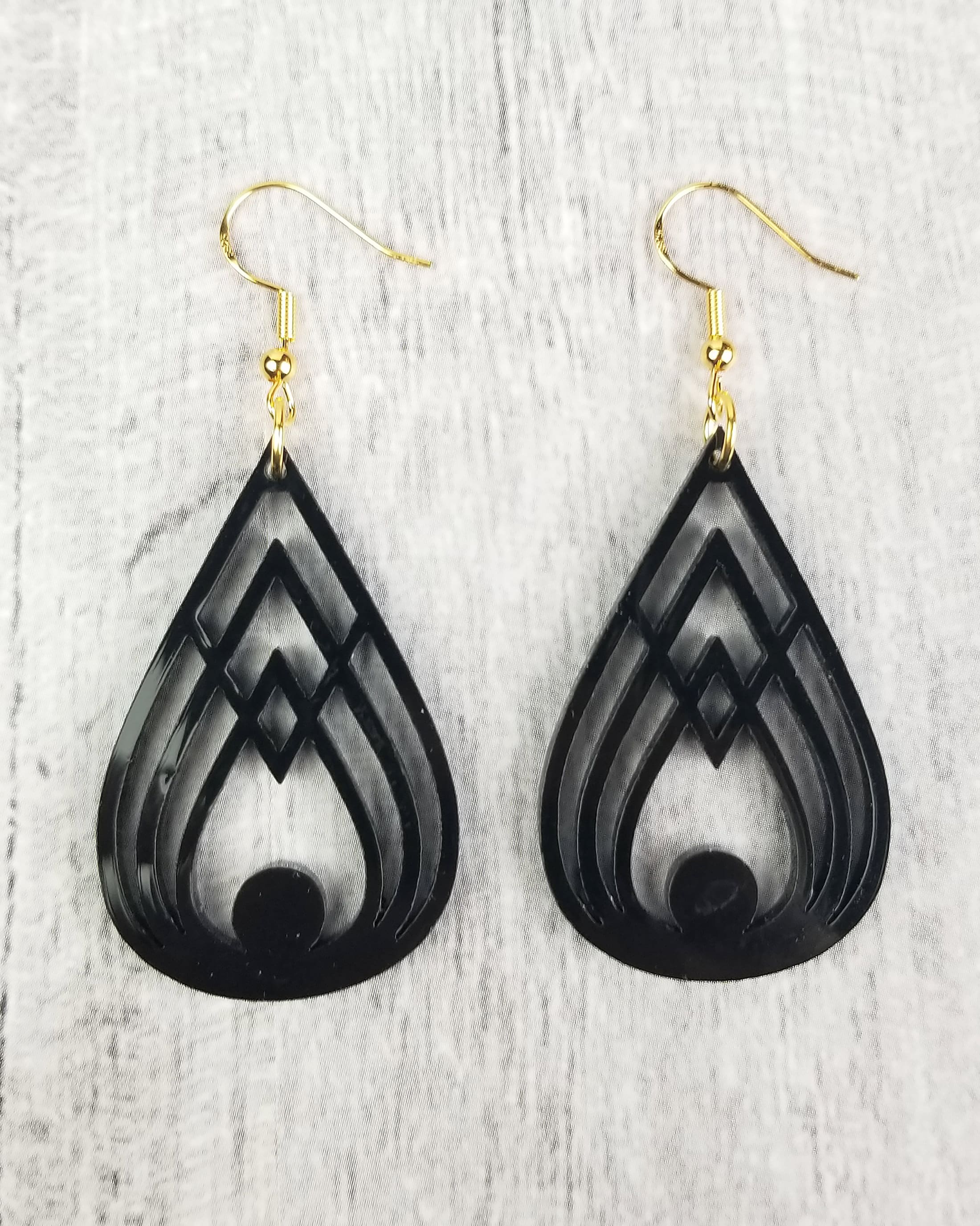 Look on Point with Acrylic Earrings Laser Cut Halloween