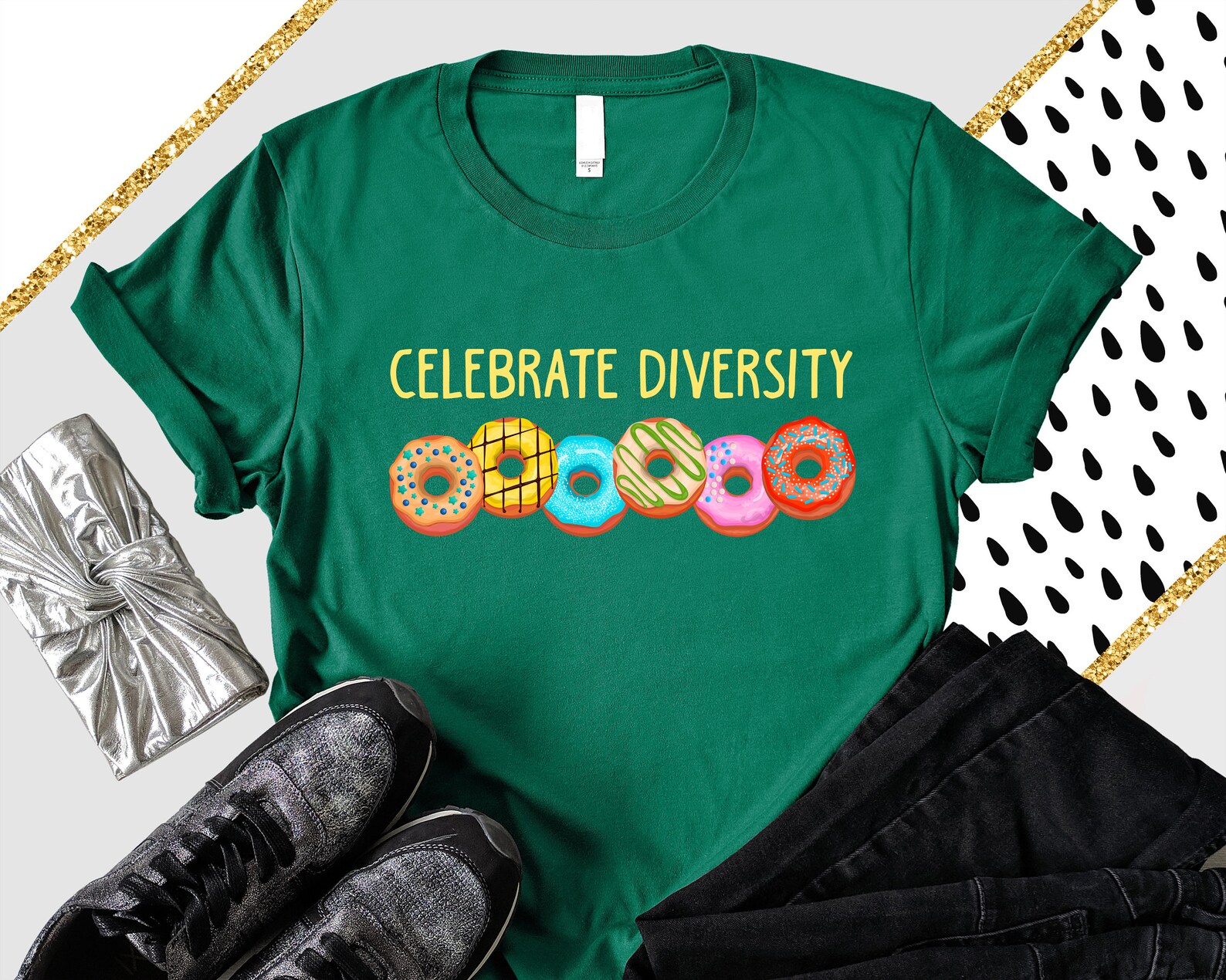 Donut Celebrate Diversity Shirts | Etsy