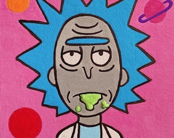 Rick and Morty Painting