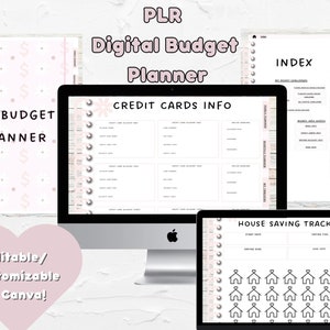 Pcf Editable Finacial Grid Editable Digital Budget Planner Financial Tracker Canva - Etsy