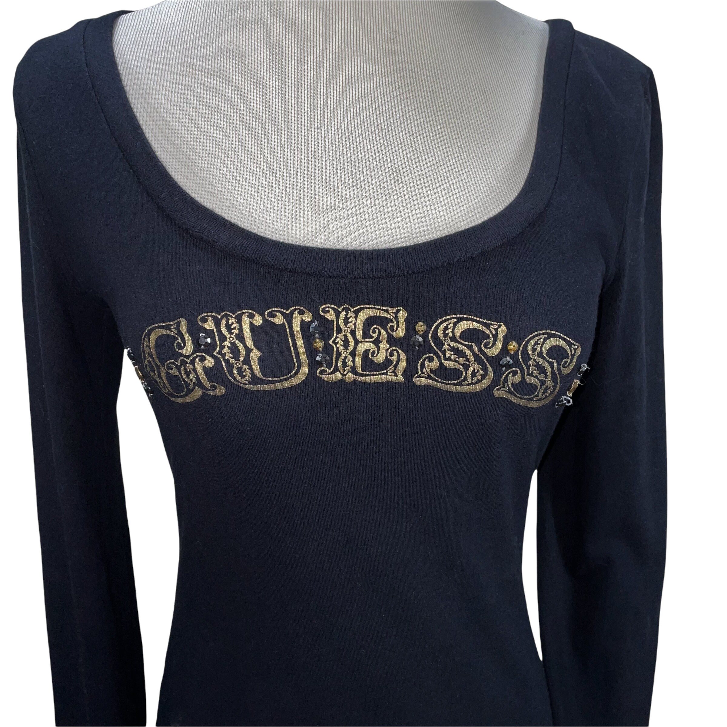 【GUESS】GO GUESS Artwork Basic Long-Sleeve T-Shirt YO1K2331 Textured Long-Sleeve Tee | GUESS