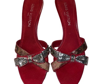 LOUIS VUITTON Takashi Murakami Monogram Cherry Blossom Open Toe