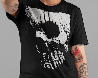 Gothic Skull T-shirt / Occult Outfit / Alternative Clothing / Graphic Tee/Strega Fashion /Pastel Goth Apparel/
