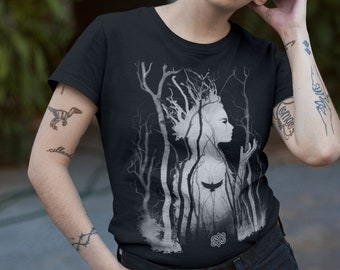 Wiccan Love T-Shirt: Celtic Knot, Forest Witch Tee