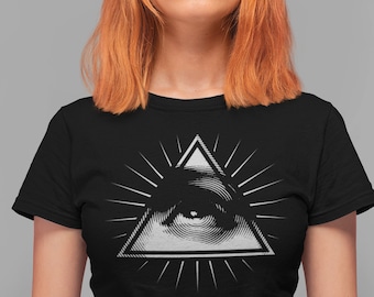 God Eye Graphic T-Shirt - Pastel Goth Alt Clothing - Goth Witchy T-shirt