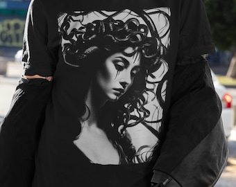 Medusa T-shirt: Gorgon Goddess, Greek Mythology, Witchy Woman