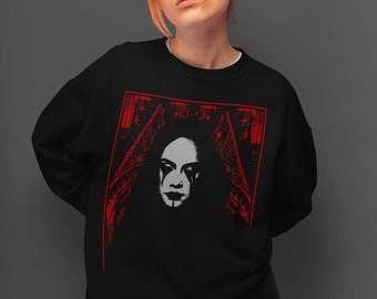 gothic death/ The death tarot / dark design /Unisex black  Sweatshirt/ black metal art / Mother Gaia tee/ alternative dark /