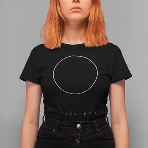 Black Imperfect Circle Tee - Unisex Cotton T-Shirt
