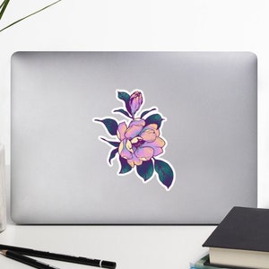 マグノリア ステッカー - 高品質プリント - 花柄デザイン - 植物イラスト