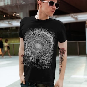 Paradise Canto 31 Gustave Doré T-Shirt | Divine Comedy Engraving | Dark Gothic Art Shirt | Dante Alighieri Tee | Unisex S–3XL image 2