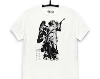 Saint Gabriel T-shirt, Angel and archangel T-shirt - Unisex heavy cotton tee for religious friend. Birthday gift