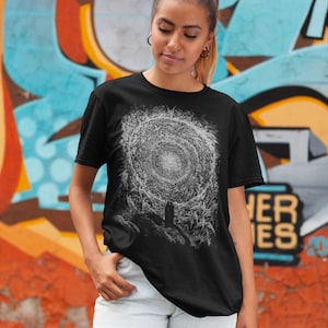 Paradise Canto 31 Gustave Doré T-Shirt | Divine Comedy Engraving | Dark Gothic Art Shirt | Dante Alighieri Tee | Unisex S–3XL image 5