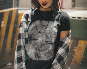 Tree Rings T-Shirt: Nature Lover Unisex Tee