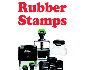 Custom Stamp, Custom Rubber Stamp, Custom Embosser, Personalized Stamp, Personalized Embosser