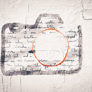 Postkarte "drawing Camera", Post Card digital Art, Digitaldruck