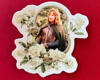 Faramir with roses sticker