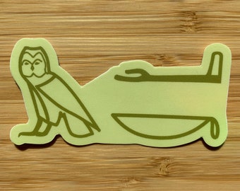 Aufgepasst! Ägyptische Hieroglyphe Sticker