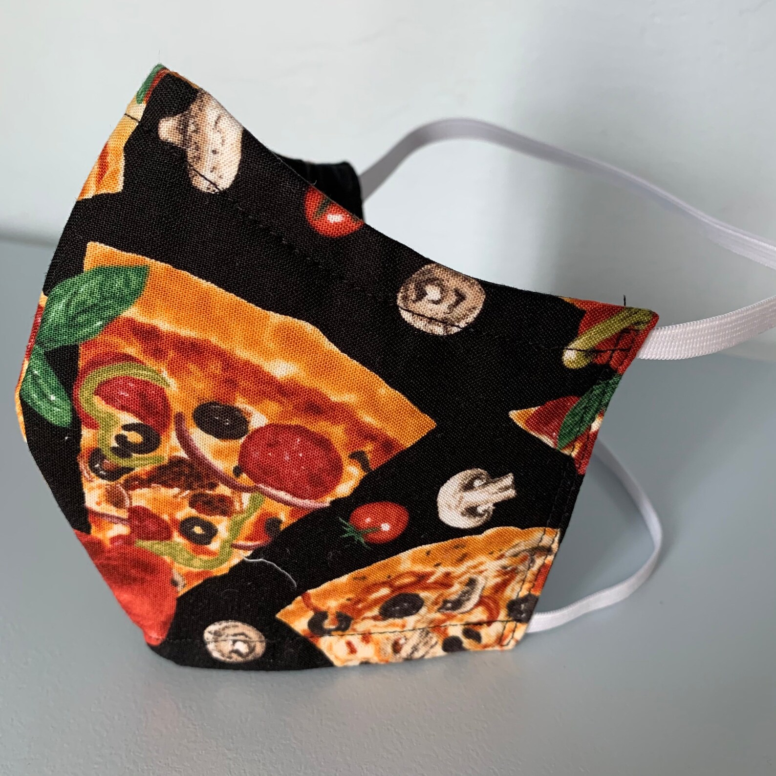 Pizza Party Face Mask Etsy