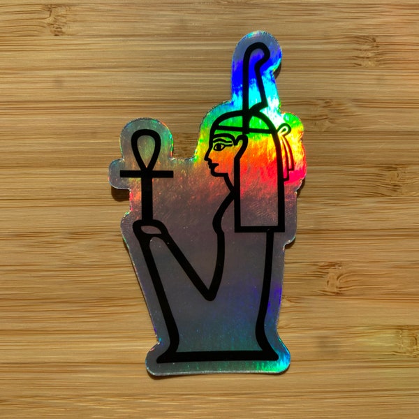 Holographic Maat Sticker