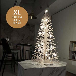 Minimalistischer Holzweihnachtsbaum, Skandinavische Weihnachtsdeko, Rustikaler Weihnachtsbaum, Nachhaltige DIY-Holzdeko, Platzsparender Baum
