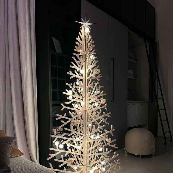 Weihnachtsbaum Holz, holz Weihnachtsbaum groß, Weihnachtsbaum aus Holz, nachhaltiger Weihnachtsbaum, Moderner Weihnachtsbaum